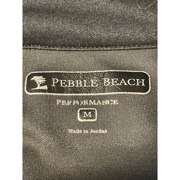 Pebble Beach Golf 1/4 zip sweater mens medium gray - Picture 3 of 9